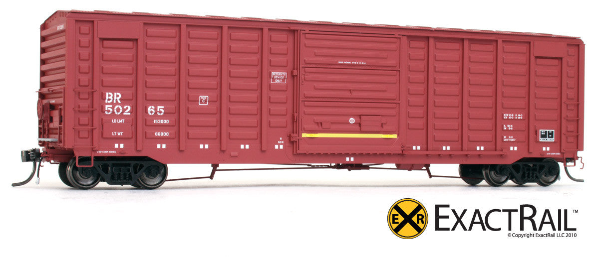 X - PS 50' Waffle Box Car : BR - ExactRail Model Trains - 5