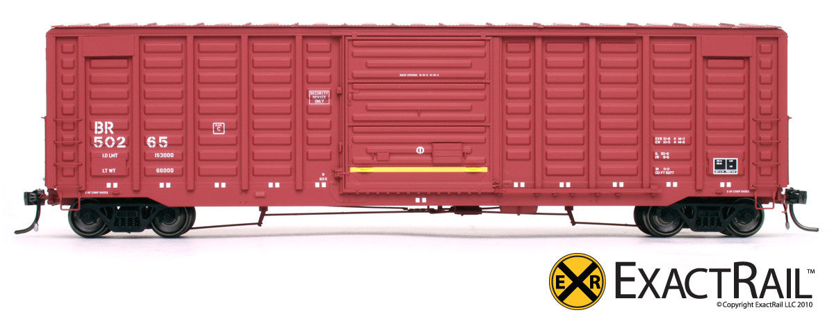X - PS 50' Waffle Box Car : BR - ExactRail Model Trains - 6