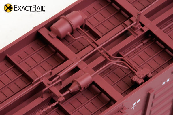 HO Scale: PS 50' Waffle Box Car - BR - ExactRail Model Trains