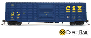 PS 50' Waffle Boxcar : CSXT - ExactRail Model Trains - 2