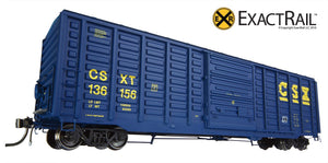 PS 50' Waffle Boxcar : CSXT - ExactRail Model Trains - 7