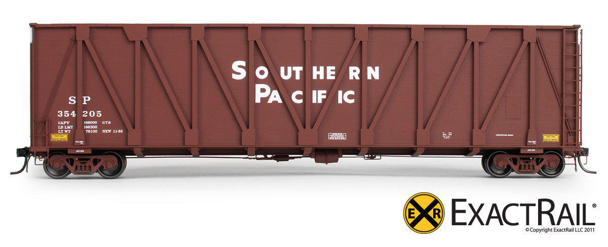 X - Gunderson 7466 Wood Chip Gondola : SP - ExactRail Model Trains - 2