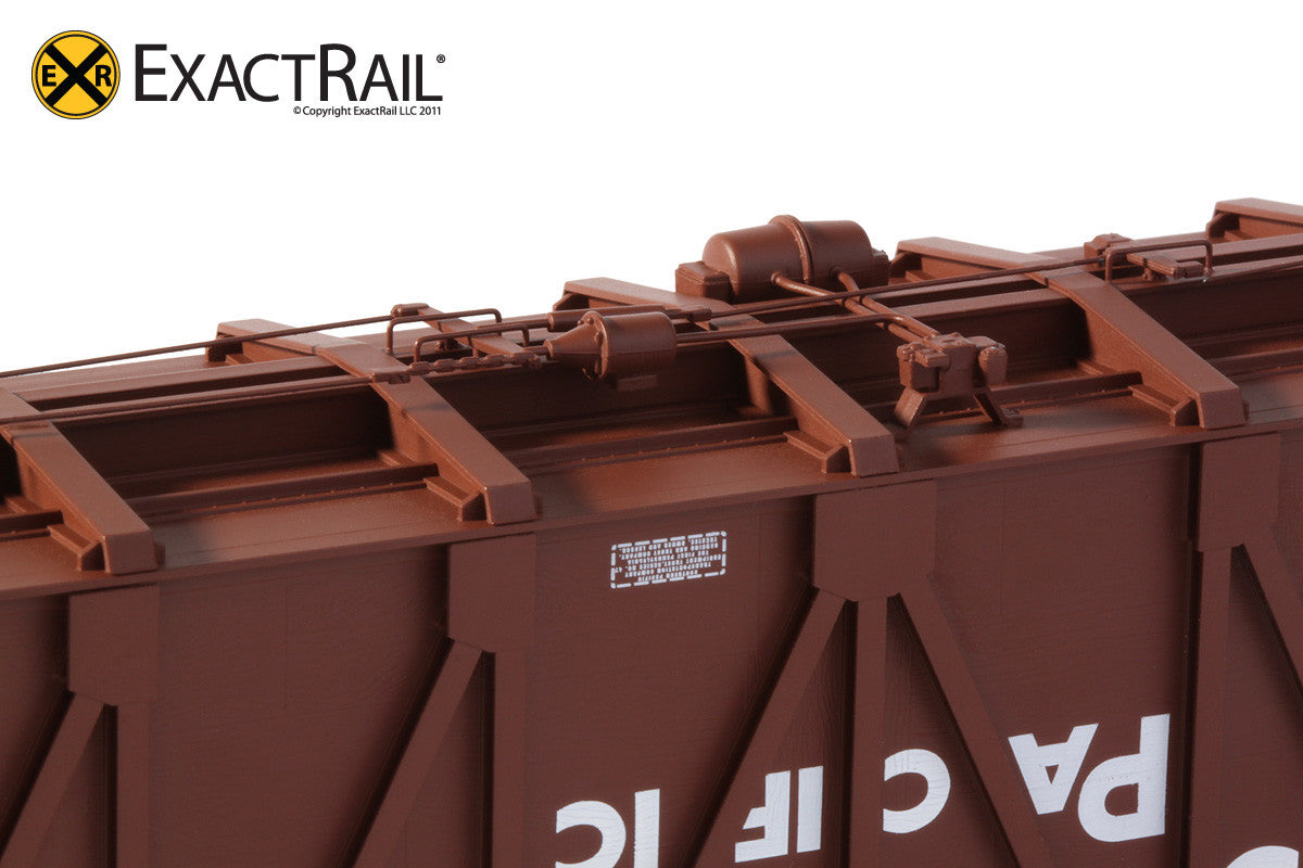 X - Gunderson 7466 Wood Chip Gondola : SP - ExactRail Model Trains - 3