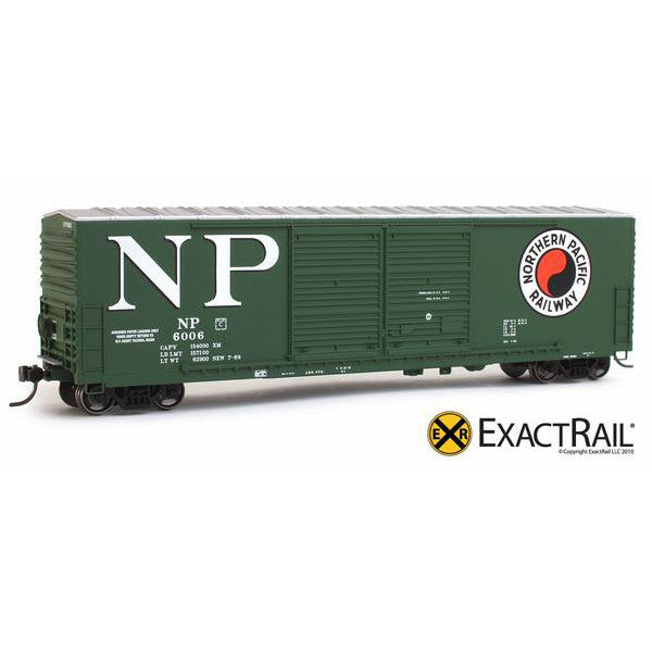 HO Scale: Gunderson 5200 Box Car - NP - ExactRail Model Trains