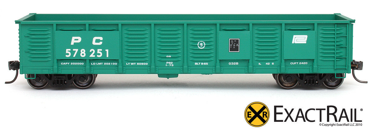 X - Gunderson 2420 Gondola : PC - ExactRail Model Trains - 3