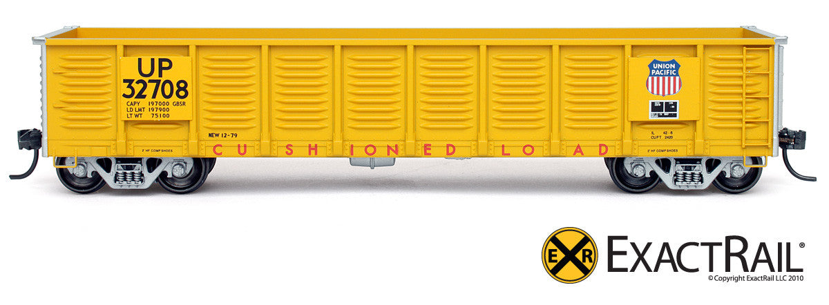 X - Gunderson 2420 Gondola : UP - ExactRail Model Trains - 3