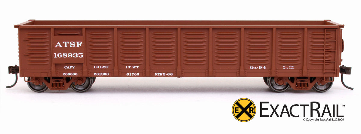 X - Gunderson 2420 Gondola : ATSF - ExactRail Model Trains - 2