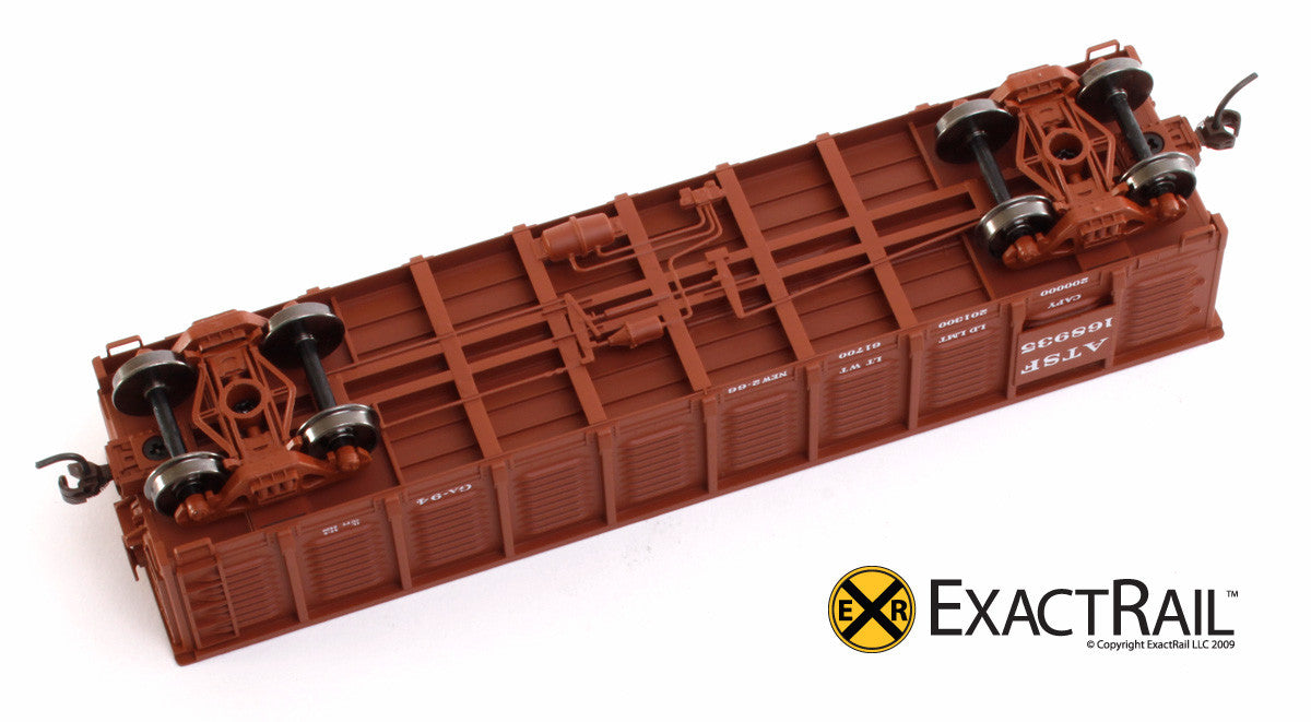 X - Gunderson 2420 Gondola : ATSF - ExactRail Model Trains - 3