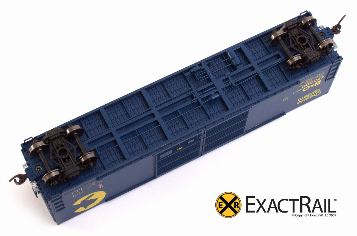 X - Gunderson 5200 Box Car : B&O - ExactRail Model Trains - 3