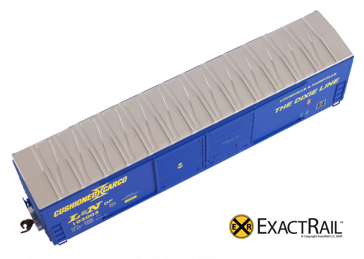 X - Gunderson 5200 Box Car : L&N - ExactRail Model Trains - 4