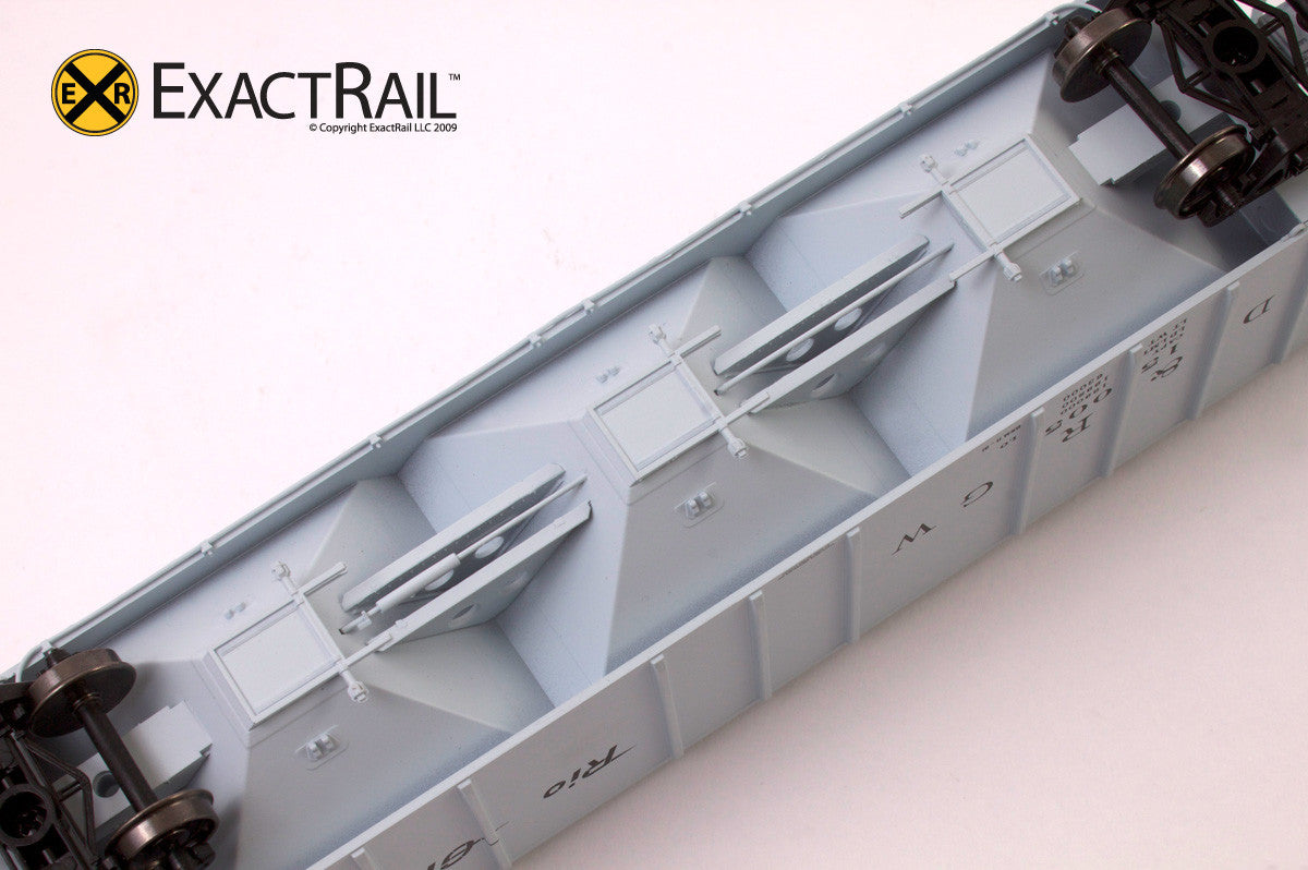 X - PS-2CD 4427 Covered Hopper : DRGW - ExactRail Model Trains - 5