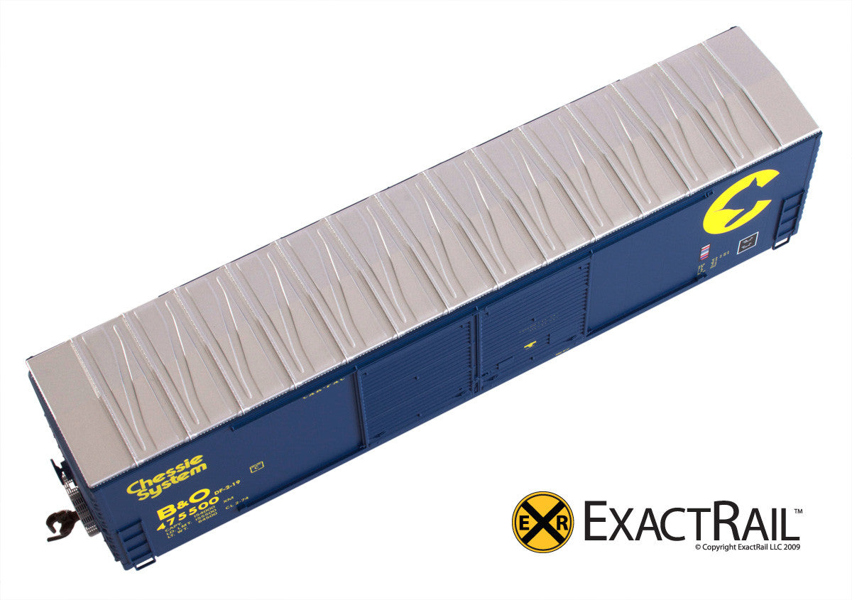 X - Gunderson 5200 Box Car : B&O - ExactRail Model Trains - 4