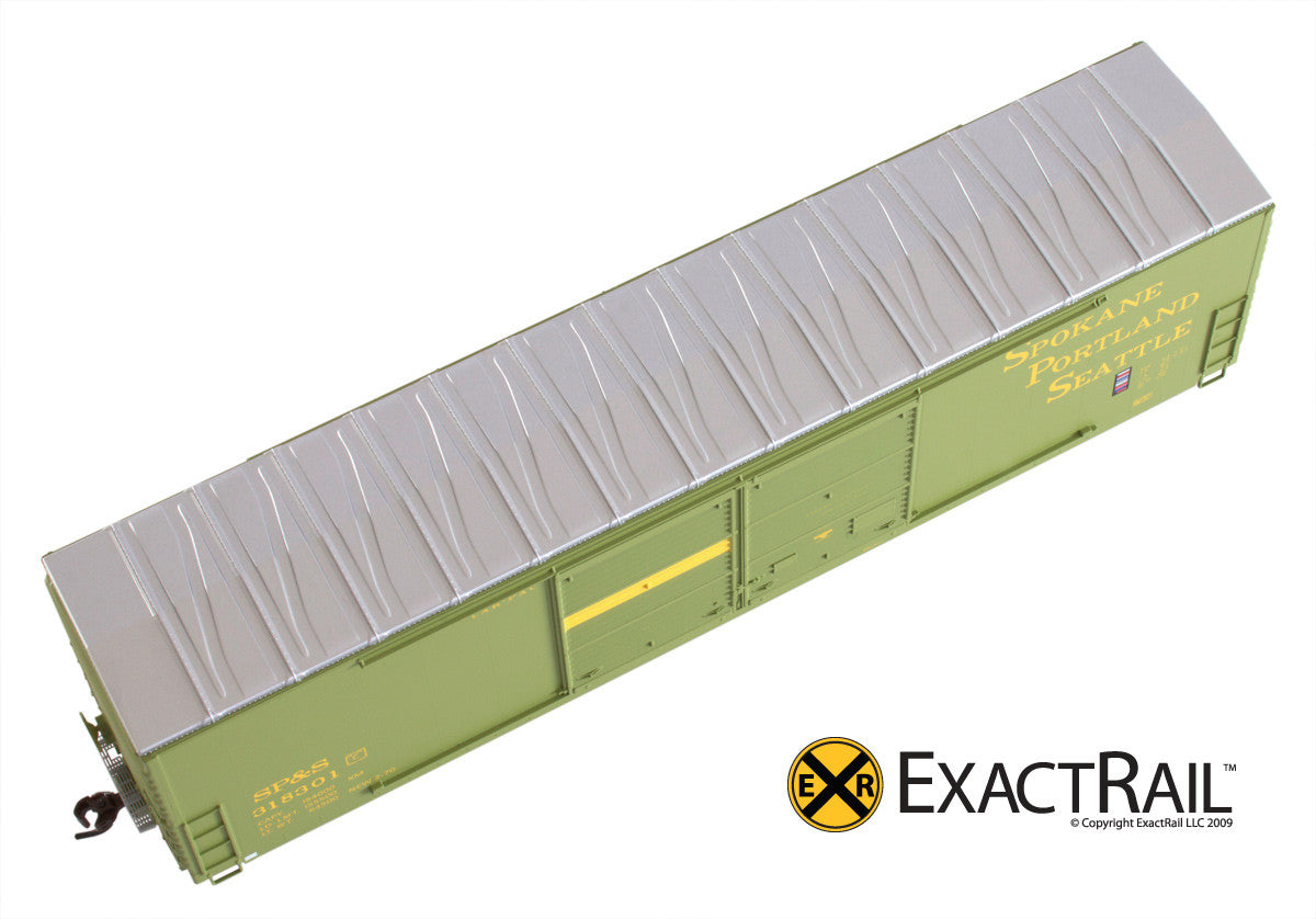 X - Gunderson 5200 Box Car : SP&S - ExactRail Model Trains - 2