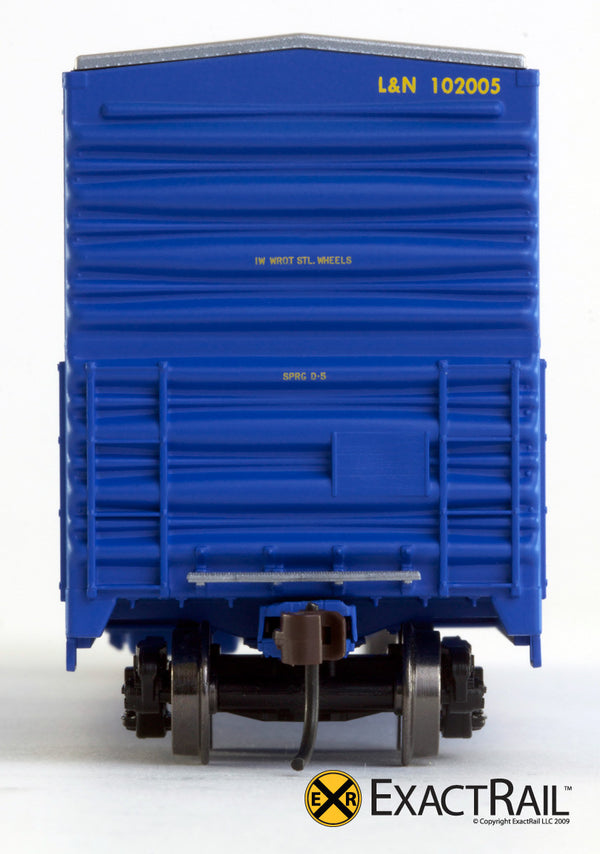 HO Scale: Gunderson 5200 Box Car - L&N - ExactRail Model Trains