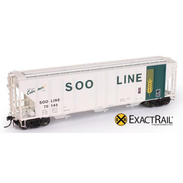 HO Scale: PS-2CD 4427 Covered Hopper - SOO LINE - 70193