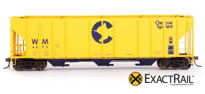 PS-2CD 4427 Covered Hopper : Chessie System - ExactRail Model Trains - 2