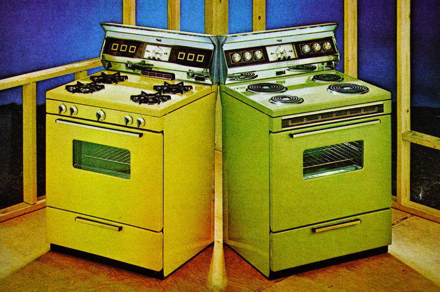 Vintage Orange General Electric Can Opener - 70s Kitchen Appliances