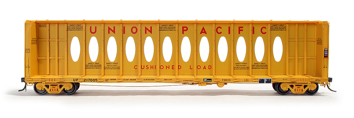 Available Today! 6 Paint Schemes of the HO Scale Thrall 63' Centerbeam Flat Car!