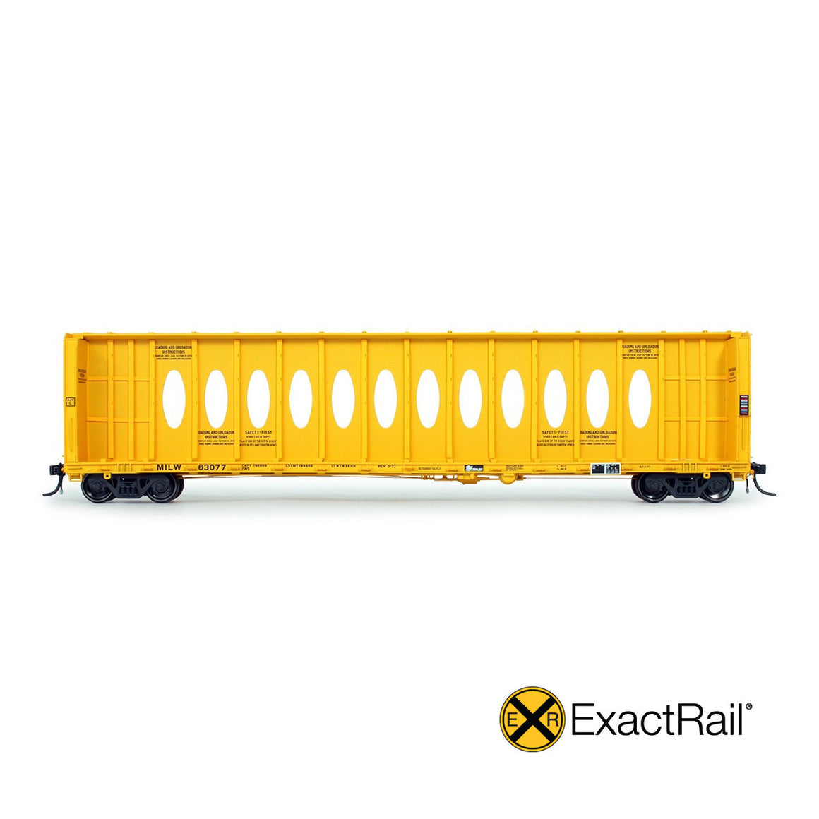 HO Scale: Thrall 63' 'Opera Window' Centerbeam Flat Car