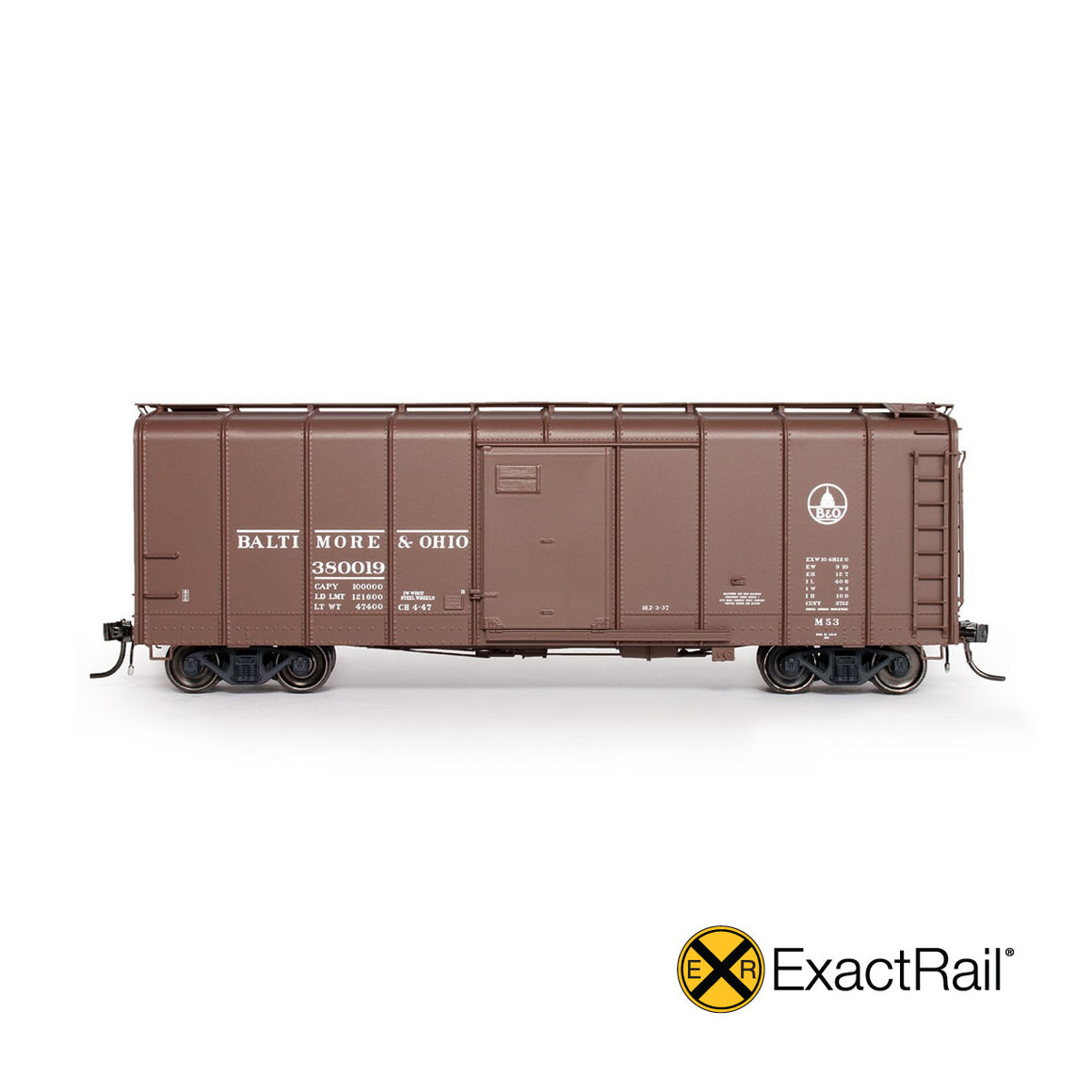 HO Scale: B&O M-53 Wagontop Boxcar