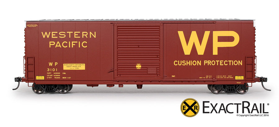 HO Scale: PC&F 6033 Boxcar - Western Pacific