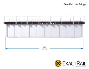 HO Scale: 50' Deck Plate Girder Bridge : Undecorated Kits - ExactRail Model Trains - 4