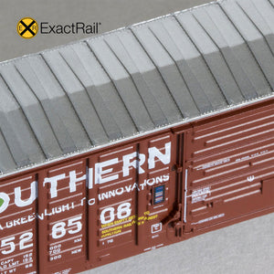 N Scale: P-S 5277 Waffle Boxcar - Southern C of GA 1976 As-Delivered