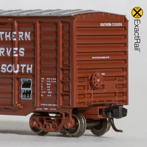N Scale: P-S 5277 Waffle Boxcar - Southern 1977 As-Delivered