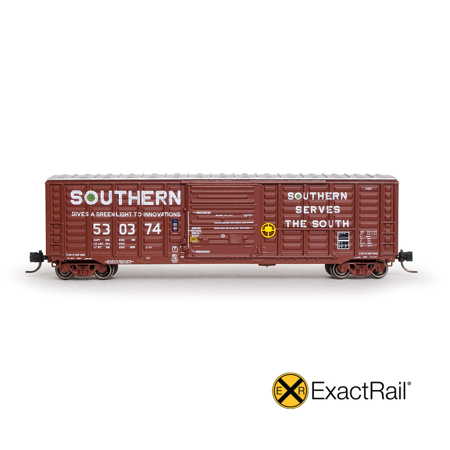 N Scale: P-S 5277 Waffle Boxcar - Southern GS&F 1977 As-Delivered