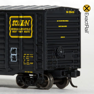 N Scale: P-S 5277 Waffle Boxcar - Family Lines System GA 1980 As-Delivered
