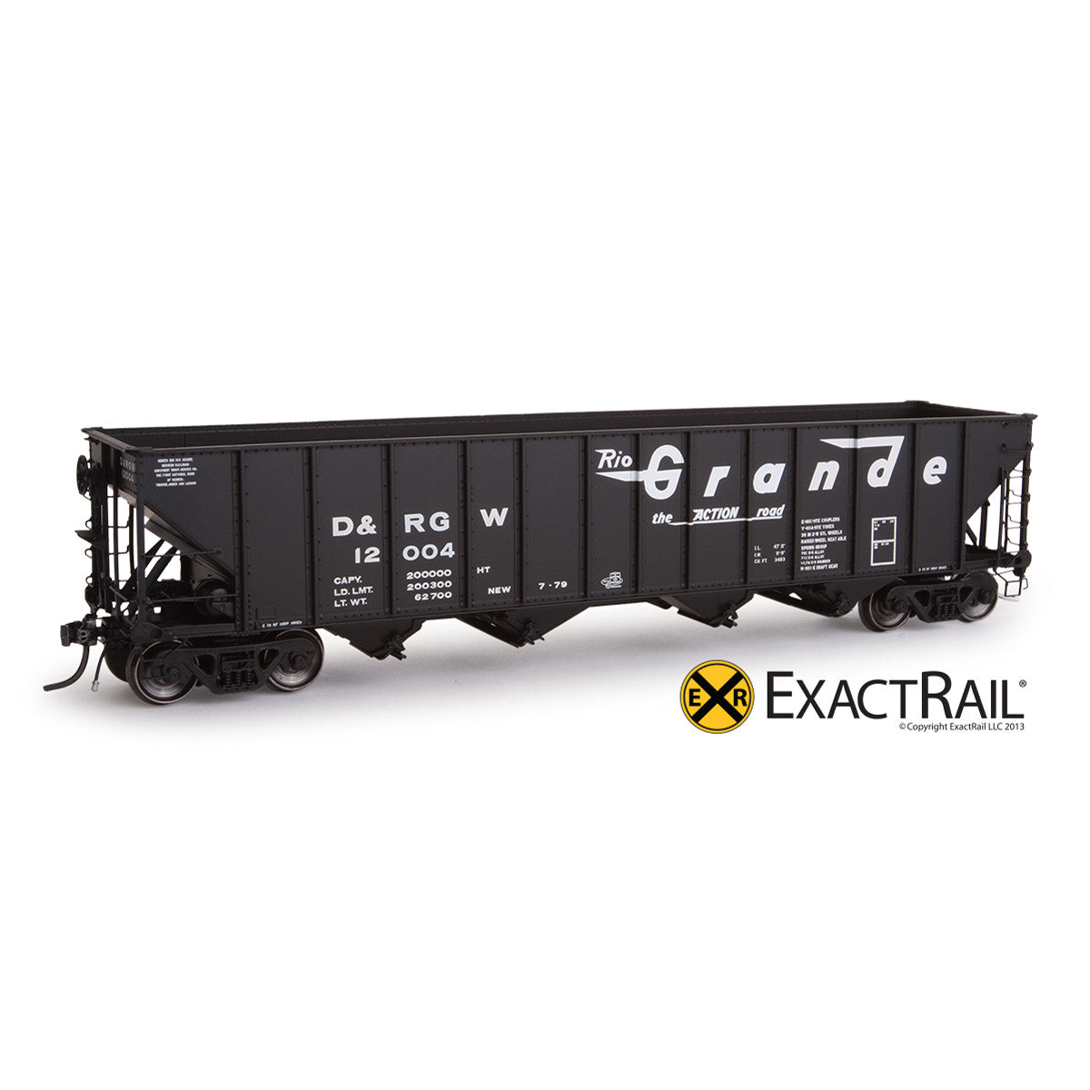 HO Scale: Bethlehem 3483 Hopper- D&RGW: 