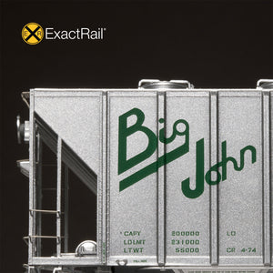 HO Scale: Magor 4948 'Big John' Covered Hopper - Southern '1974 Dark Sylvan Green Repaint'