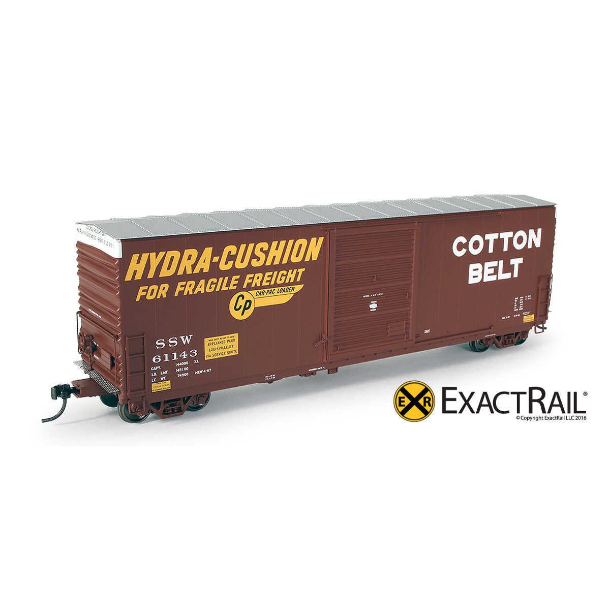 HO Scale: PC&F 6033 Boxcar - SSW - ExactRail Model Trains