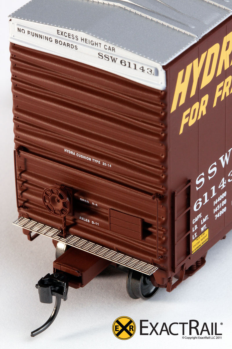 HO Scale: PC&F 6033 cu. ft. Hy-Cube Box Car - SSW - ExactRail 