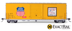 X - PC&F 6033 cu. ft. Hy-Cube Box Car : UP - ExactRail Model Trains - 2