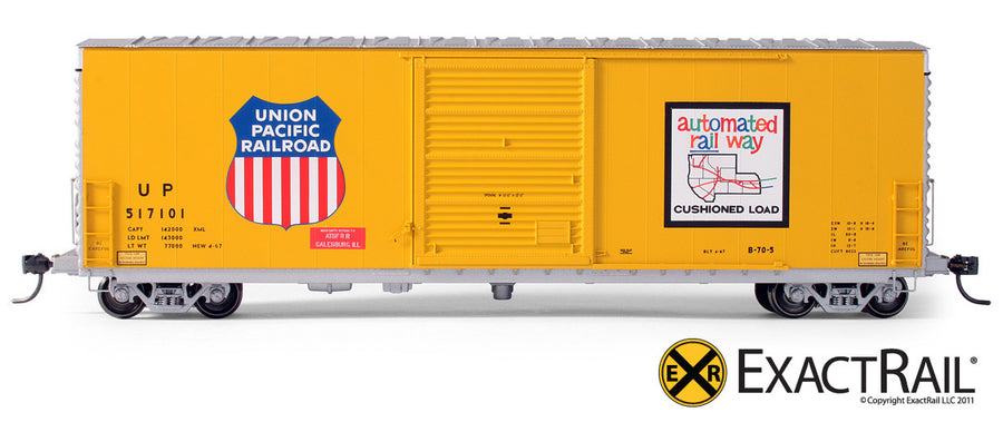 X - PC&F 6033 cu. ft. Hy-Cube Box Car : UP - ExactRail Model Trains - 1