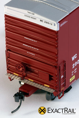 X - PC&F 6033 cu. ft. Hy-Cube Box Car : WC - ExactRail Model Trains - 5