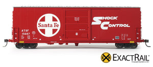 X - PC&F 6033 cu. ft. Hy-Cube Box Car : ATSF - ExactRail Model Trains - 2