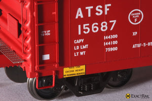 X - PC&F 6033 cu. ft. Hy-Cube Box Car : ATSF - ExactRail Model Trains - 6