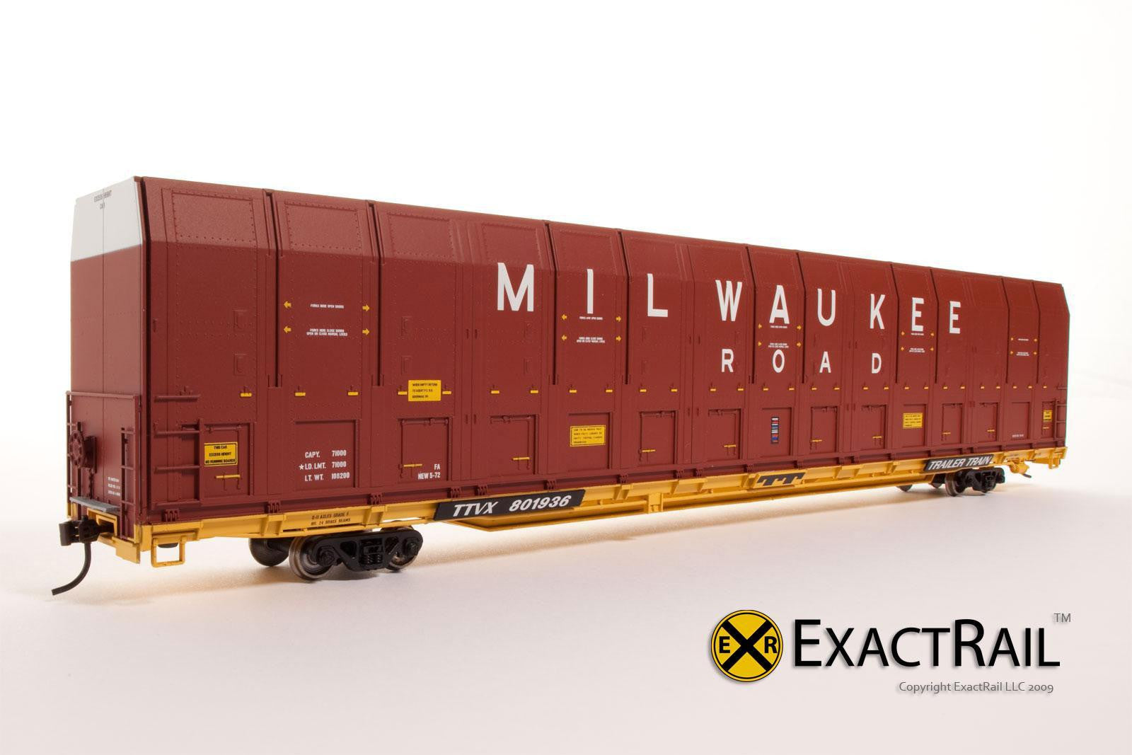 HO Scale: Vert-A-Pac Autorack - MILW - ExactRail Model Trains