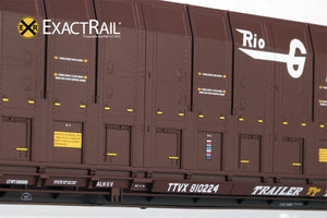 Vert-A-Pac Autorack : DRGW - ExactRail Model Trains - 4