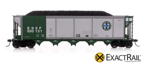 Johnstown America AutoFlood II Coal Hopper : BNSF - Green - ExactRail Model Trains - 2