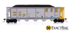 Johnstown America AutoFlood ll Coal Hopper : CSXT - ExactRail Model Trains - 2