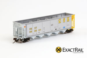 X - Johnstown America AutoFlood II Coal Hopper : CSXT (4-pack) - ExactRail Model Trains - 2