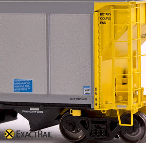 X - Johnstown America AutoFlood II Coal Hopper : UCEX (4-pack) - ExactRail Model Trains - 8