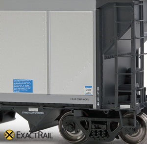 X - Johnstown America AutoFlood II Coal Hopper : MRDX (4-pack) - ExactRail Model Trains - 4
