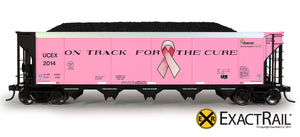 Johnstown America AutoFlood II Coal Hopper : UCEX - 'On Track for the Cure.' - ExactRail Model Trains - 2