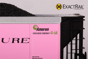 Johnstown America AutoFlood II Coal Hopper : UCEX - 'On Track for the Cure.' - ExactRail Model Trains - 5