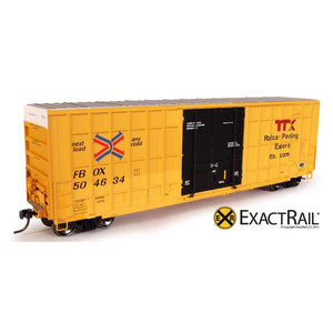 HO Scale: Trinity 6275 Plug Door Boxcar - FBOX #504634 'Forward Thinking' Repaint