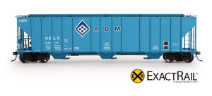 Evans 4780 Covered Hopper : ADM - Blue - ExactRail Model Trains - 2